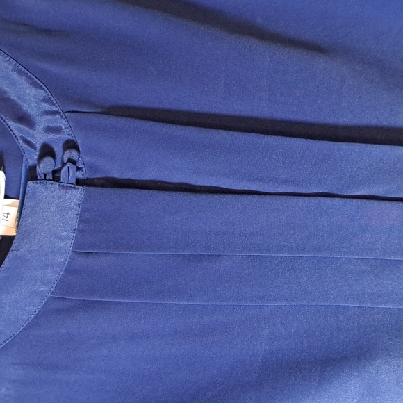 ALYSSA CARR Navy Blue Women's Blouse - Picture 4 of 4